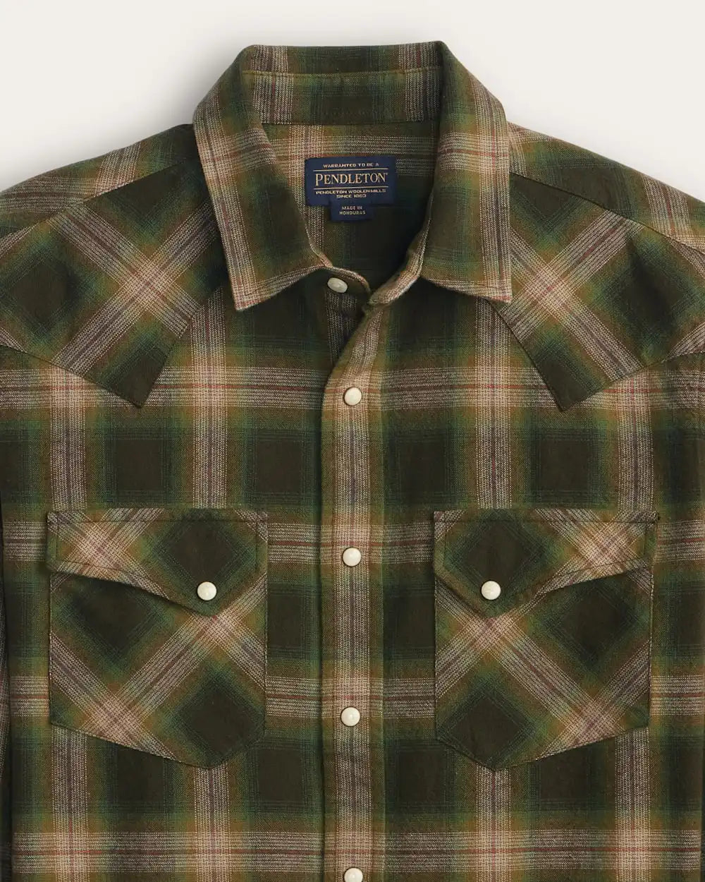 MEN'S PLAID SNAP-FRONT WYATT COTTON SHIRT