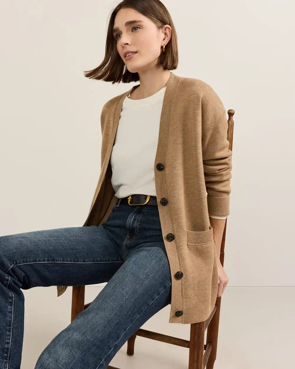 WOMEN'S RELAXED MERINO CARDIGAN