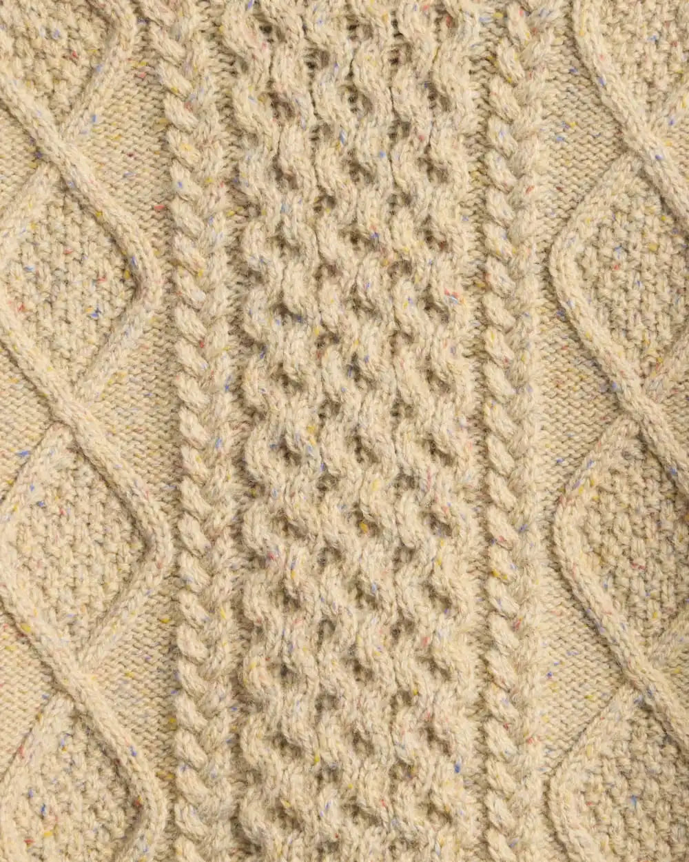 WOMEN'S FISHERMAN DONEGAL WOOL SWEATER