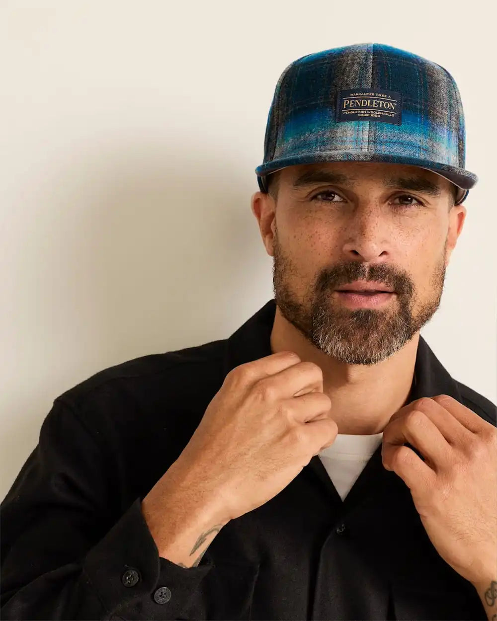 BOBBY RUIZ X PENDLETON PLAID FLAT BRIM HAT