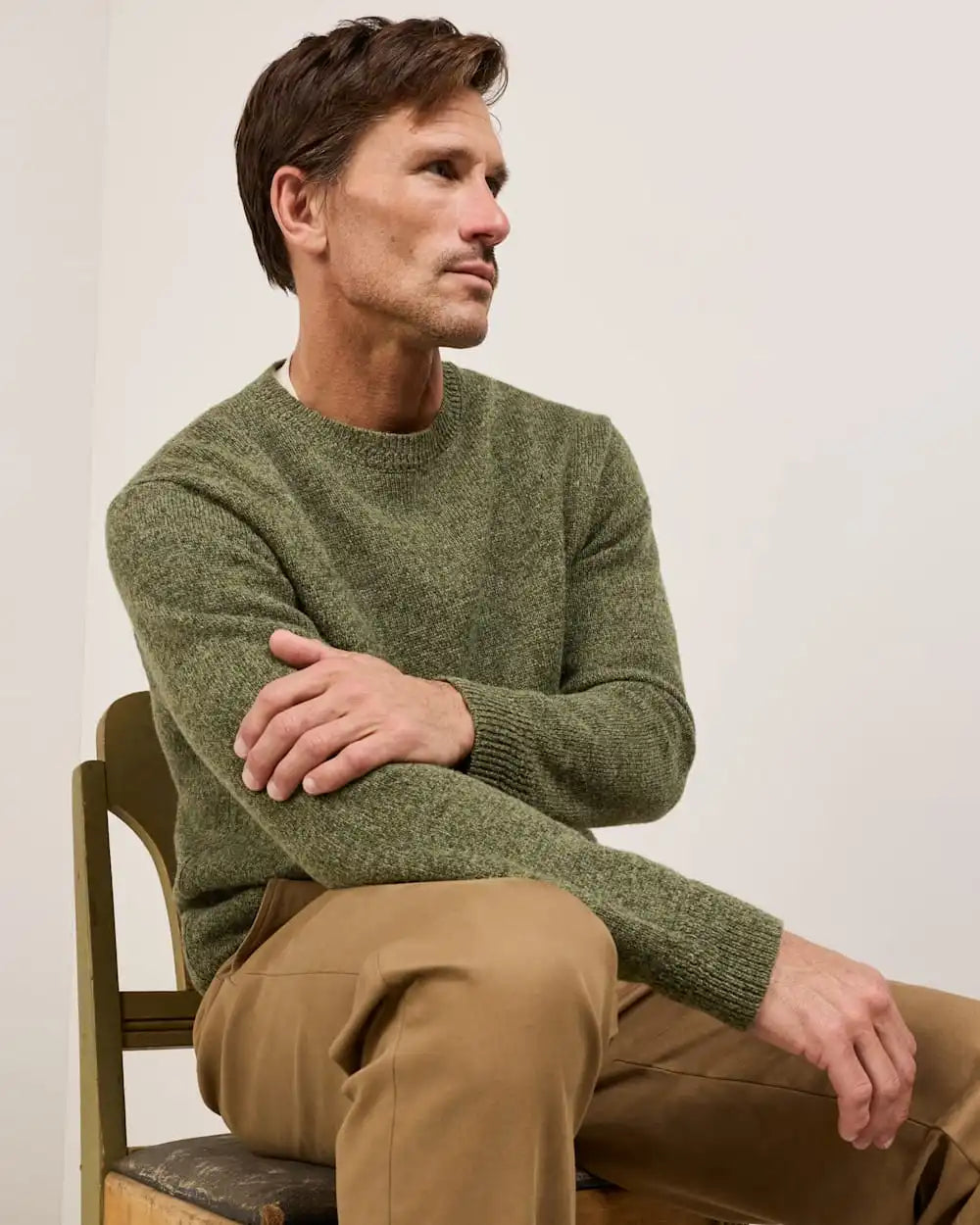 MEN'S SHETLAND COLLECTION SWEATER