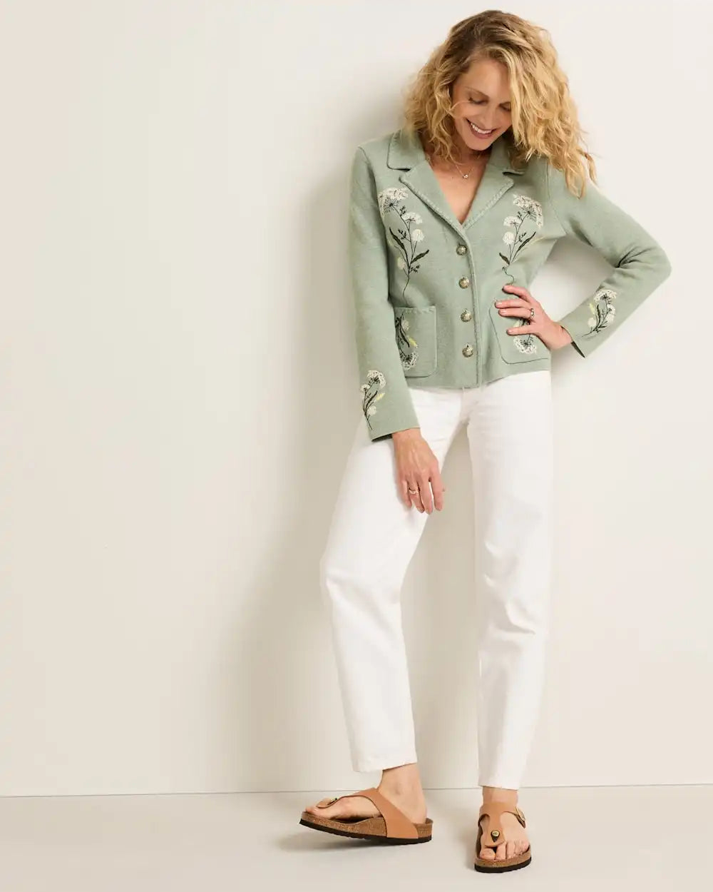 WOMEN'S FLORAL SOUVENIR CARDIGAN