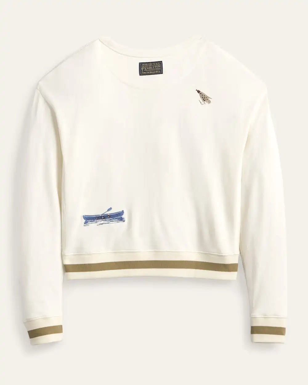WOMEN'S LAKESIDE EMBROIDERED FRENCH TERRY PULLOVER