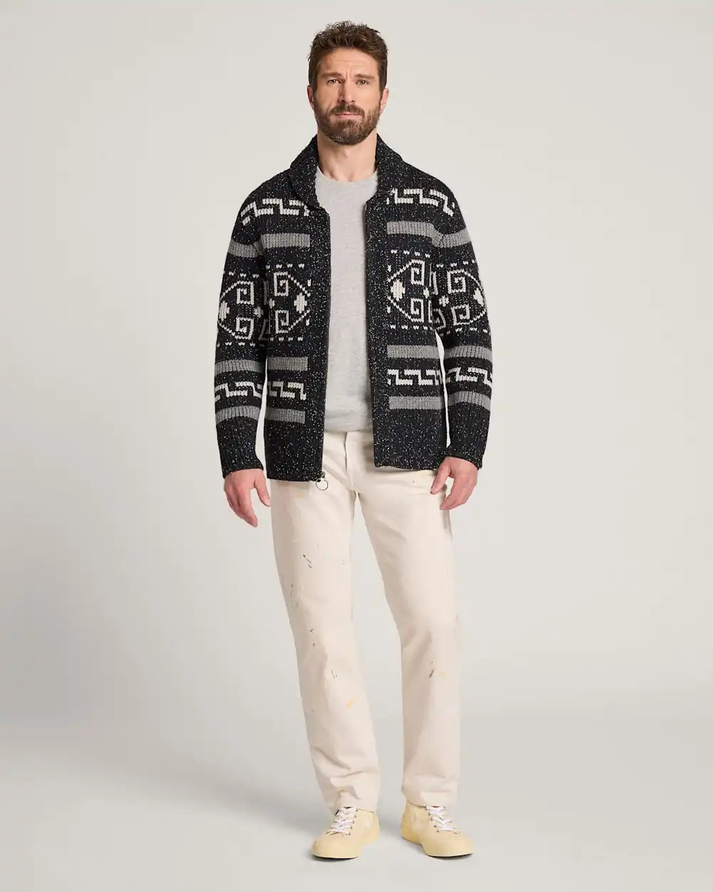 MEN'S WESTERLEY DONEGAL LAMBSWOOL CARDIGAN