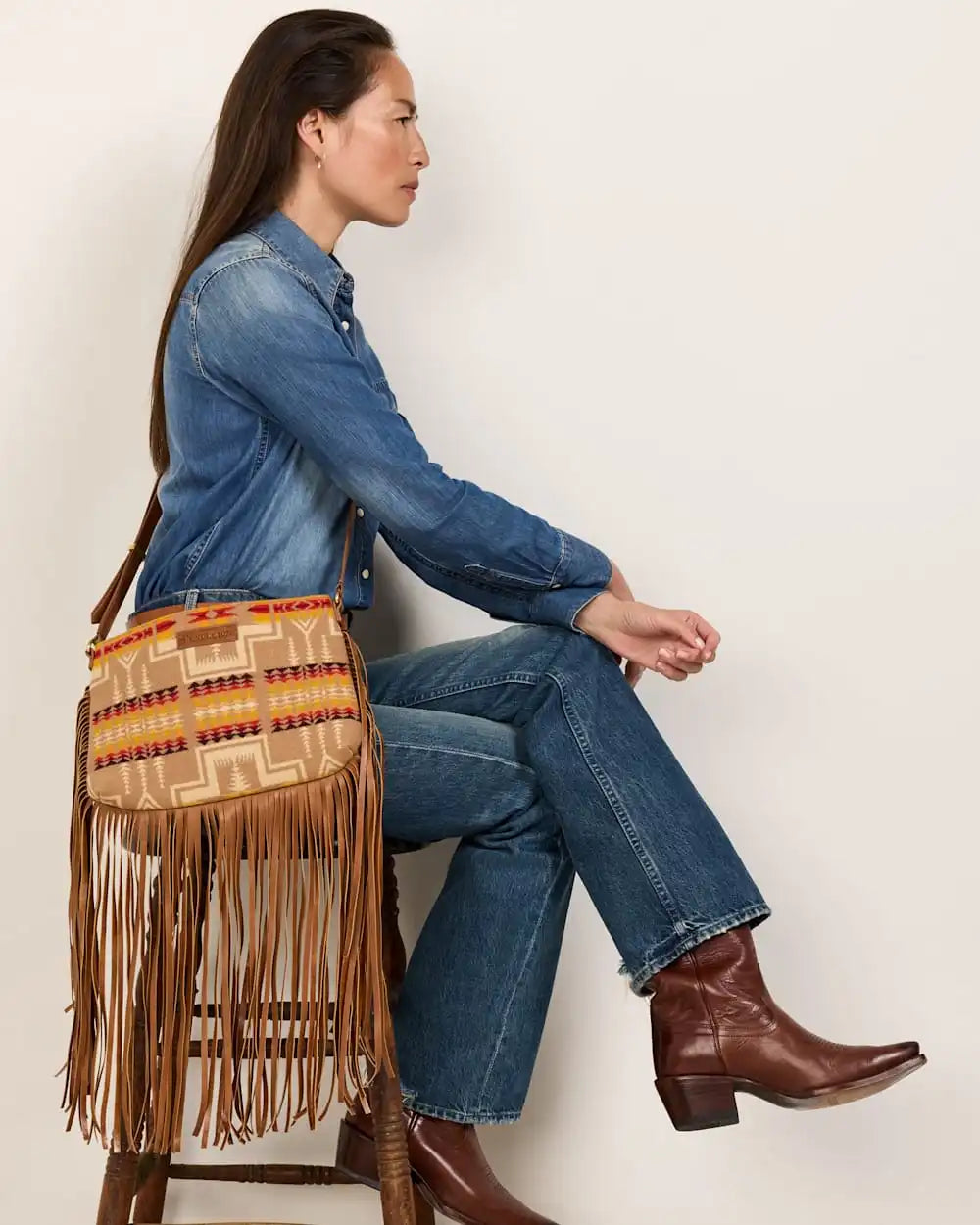 LOOK WEST FRINGED CROSSBODY