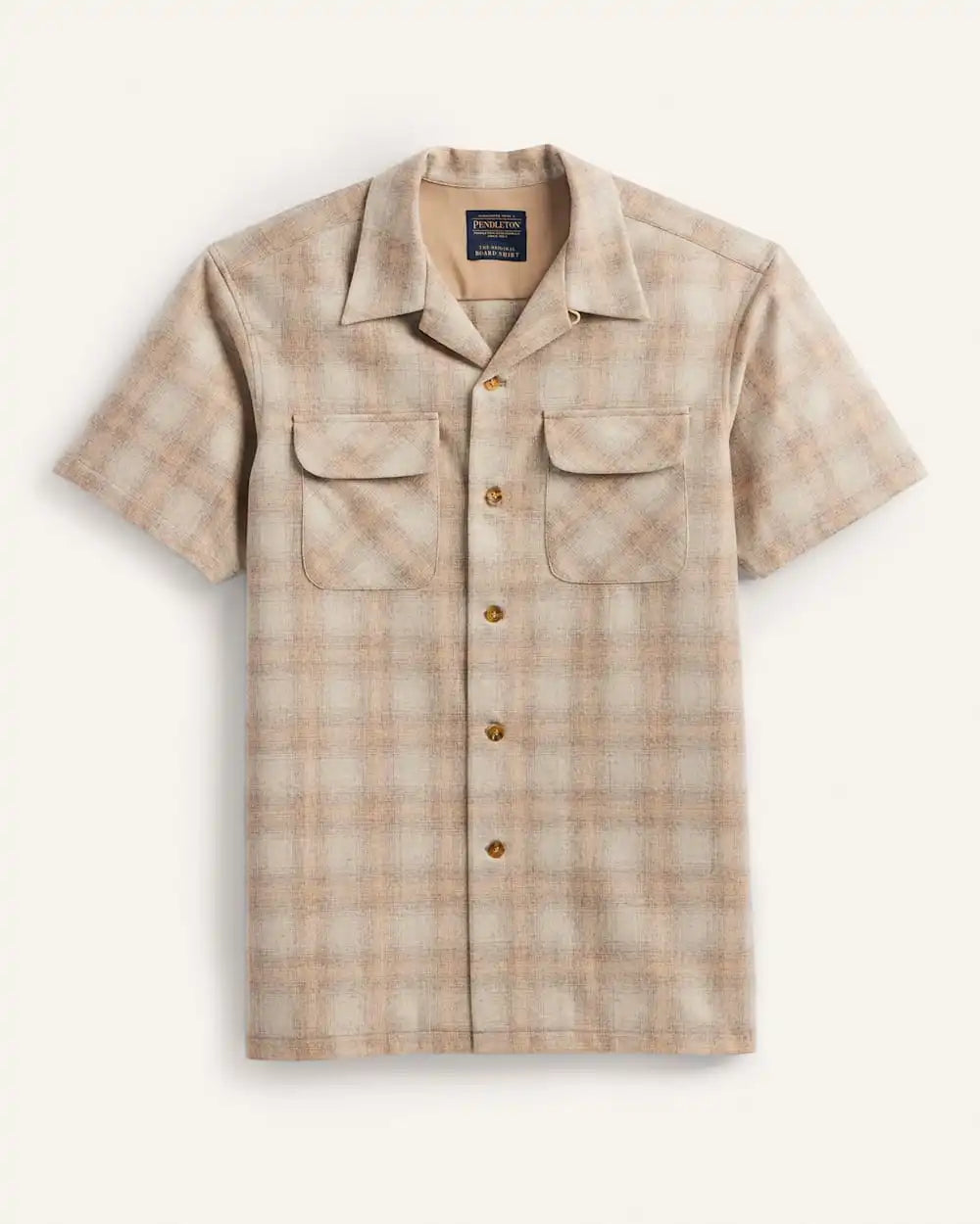 MEN'S SHORT-SLEEVE PLAID BOARD SHIRT