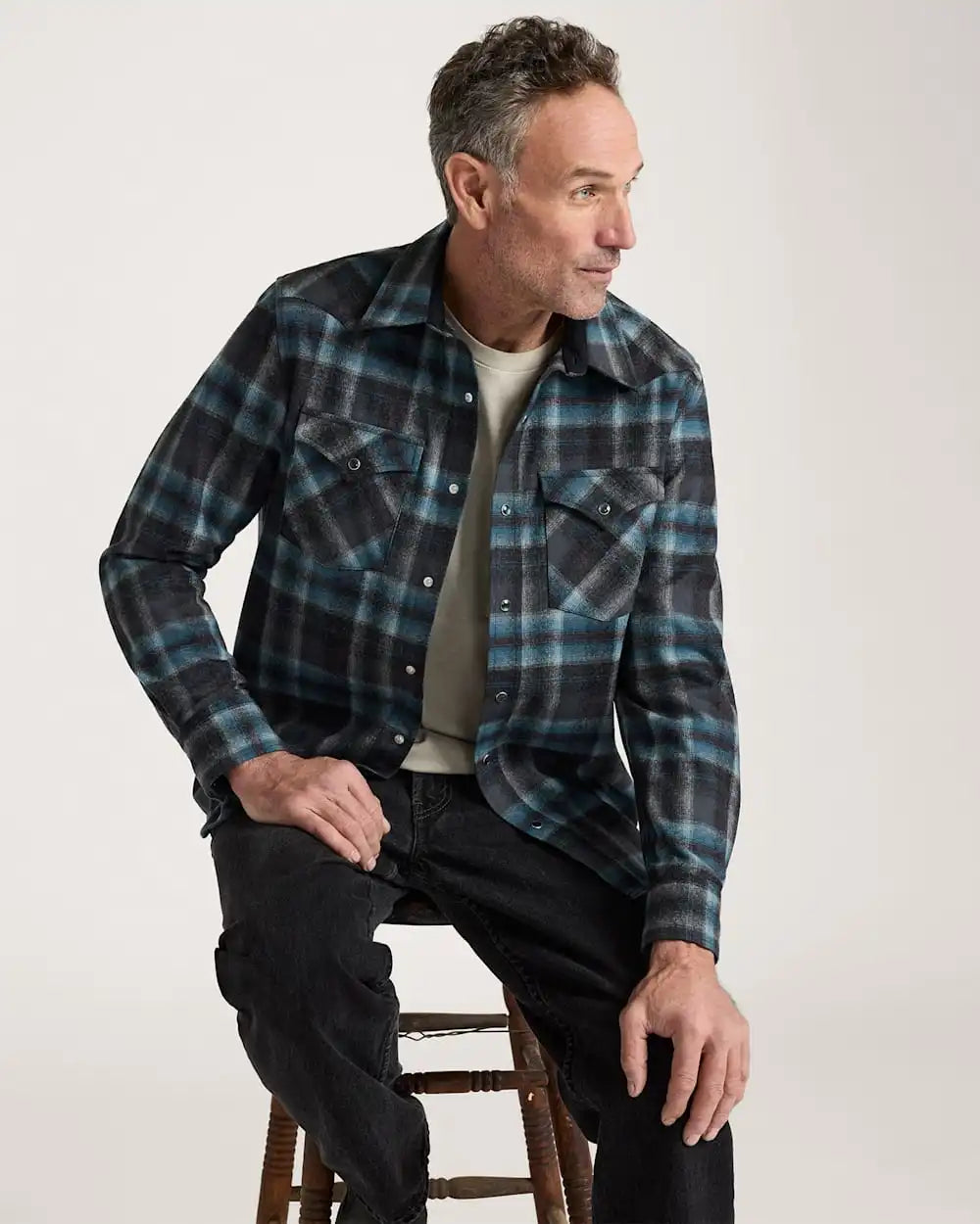 MEN'S PLAID SNAP-FRONT WESTERN CANYON SHIRT