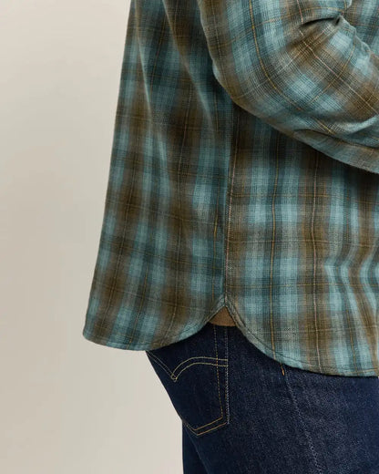 MEN'S PLAID BURNSIDE COTTON FLANNEL SHIRT
