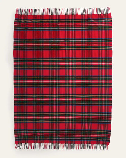 PLAID 5TH AVENUE MERINO THROW
