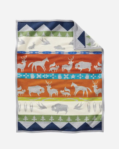SHARED PATHS CRIB BLANKET