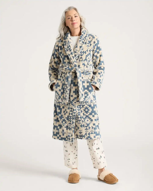 WOMEN'S BLUE RIDGE COTTON TERRY VELOUR BATHROBE
