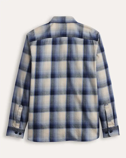 MEN'S PLAID BURNSIDE COTTON FLANNEL SHIRT