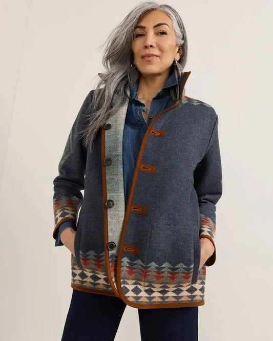 WOMEN'S HARDING REVERSIBLE WOOL COAT