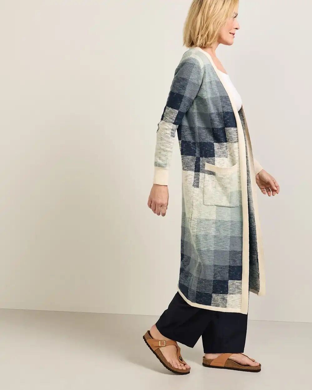 WOMEN'S COTTON DUSTER CARDIGAN