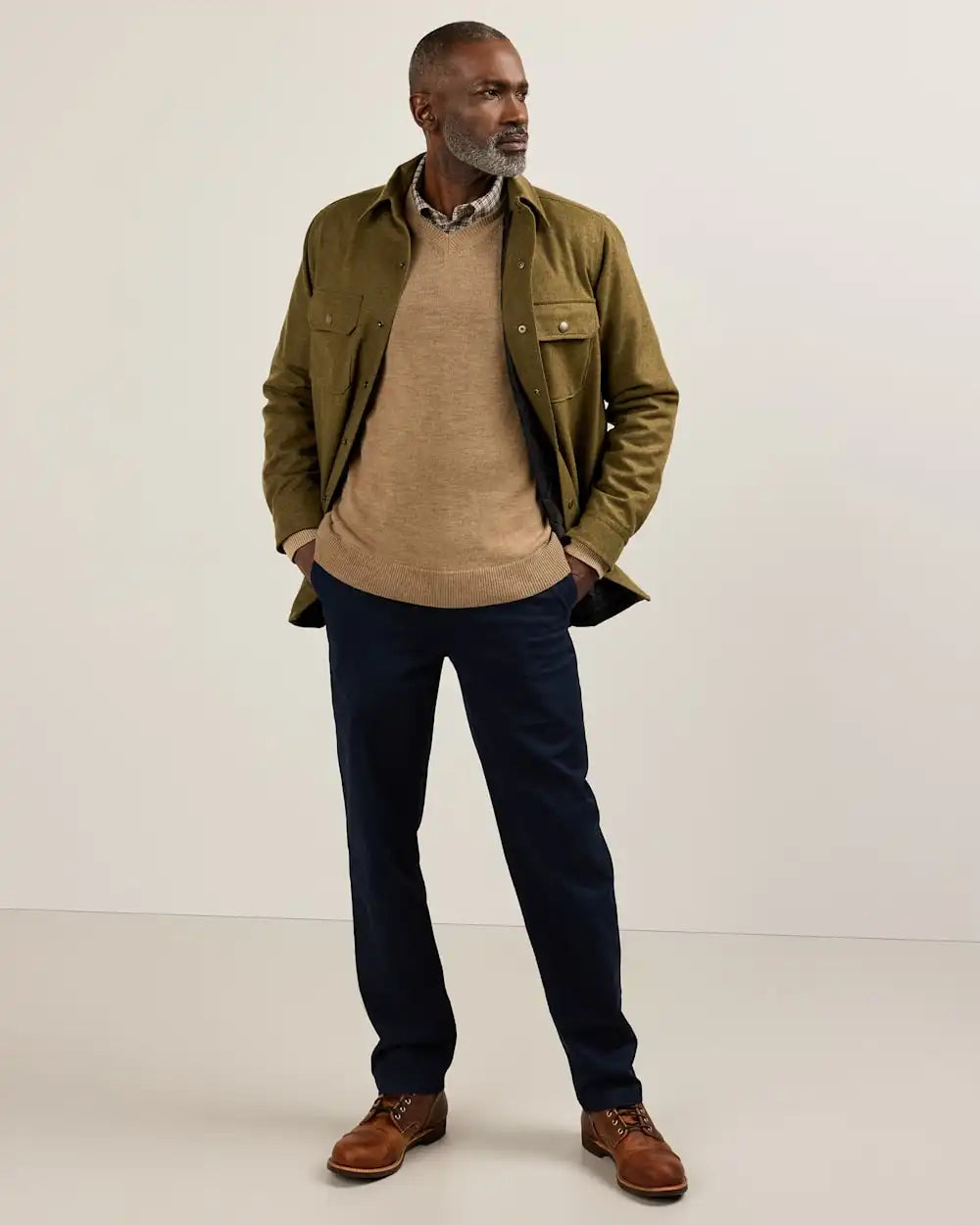 MEN'S QUILTED WOOL CPO JACKET