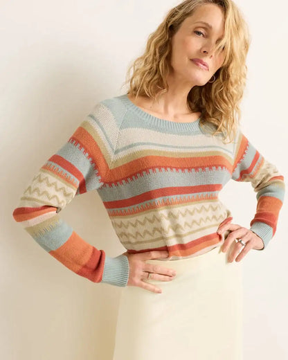 WOMEN'S RAGLAN COTTON SWEATER
