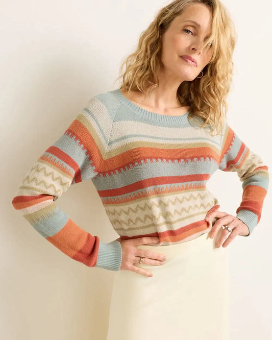 WOMEN'S RAGLAN COTTON SWEATER
