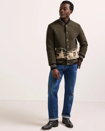 MEN'S LOOKOUT VALLEY VARSITY WOOL JACKET