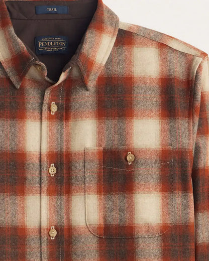 MEN'S PLAID ELBOW-PATCH TRAIL SHIRT