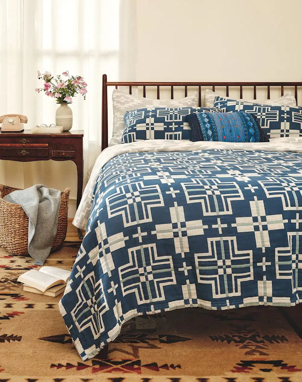 SAN MARCOS COTTON MATELASSE COVERLET SET