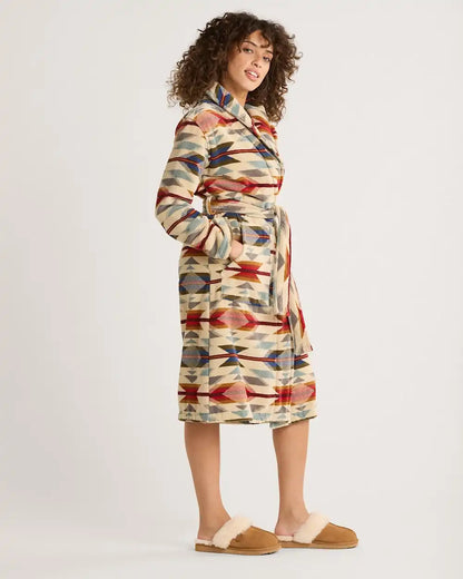 WOMEN'S WYETH TRAIL COTTON TERRY VELOUR BATHROBE