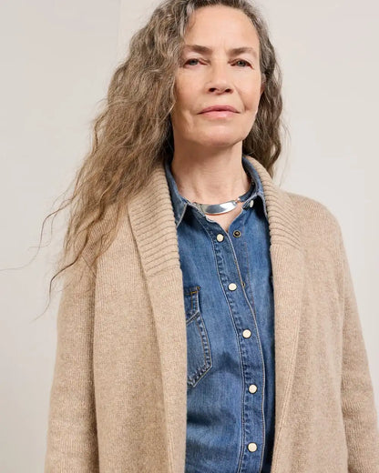 WOMEN'S LAMBSWOOL DUSTER CARDIGAN