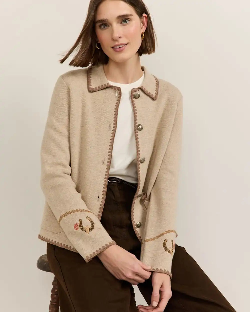 WOMEN'S WESTERN SOUVENIR CARDIGAN