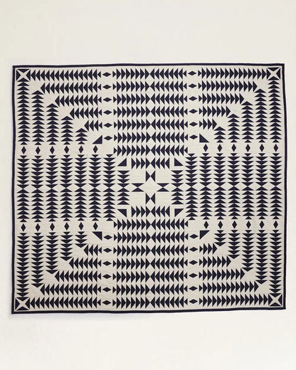 MIDNIGHT NOVA COTTON MATELASSE COVERLET