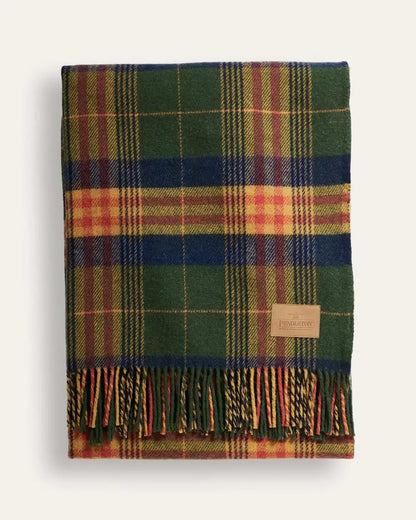 MOTOR ROBE THROW WITH LEATHER CARRIER
