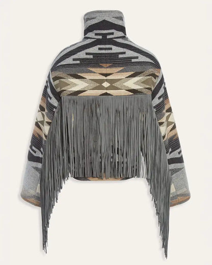 LINDSEY THORNBURG X PENDLETON FRINGED ARCHER JACKET