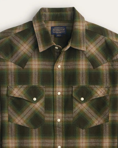 MEN'S PLAID SNAP-FRONT WYATT COTTON SHIRT