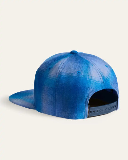 PLAID FLAT BRIM HAT