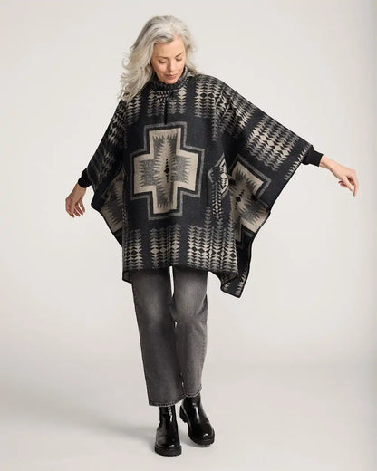 WOMEN'S HARDING WOOL PONCHO