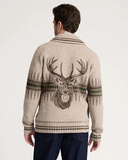 MEN'S SAWTOOTH BUCK LAMBSWOOL ZIP CARDIGAN