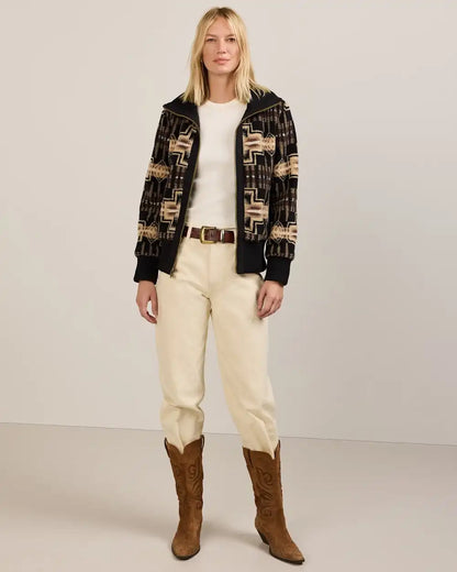 WOMEN'S HARDING FOXGLOVE FLEECE BOMBER JACKET