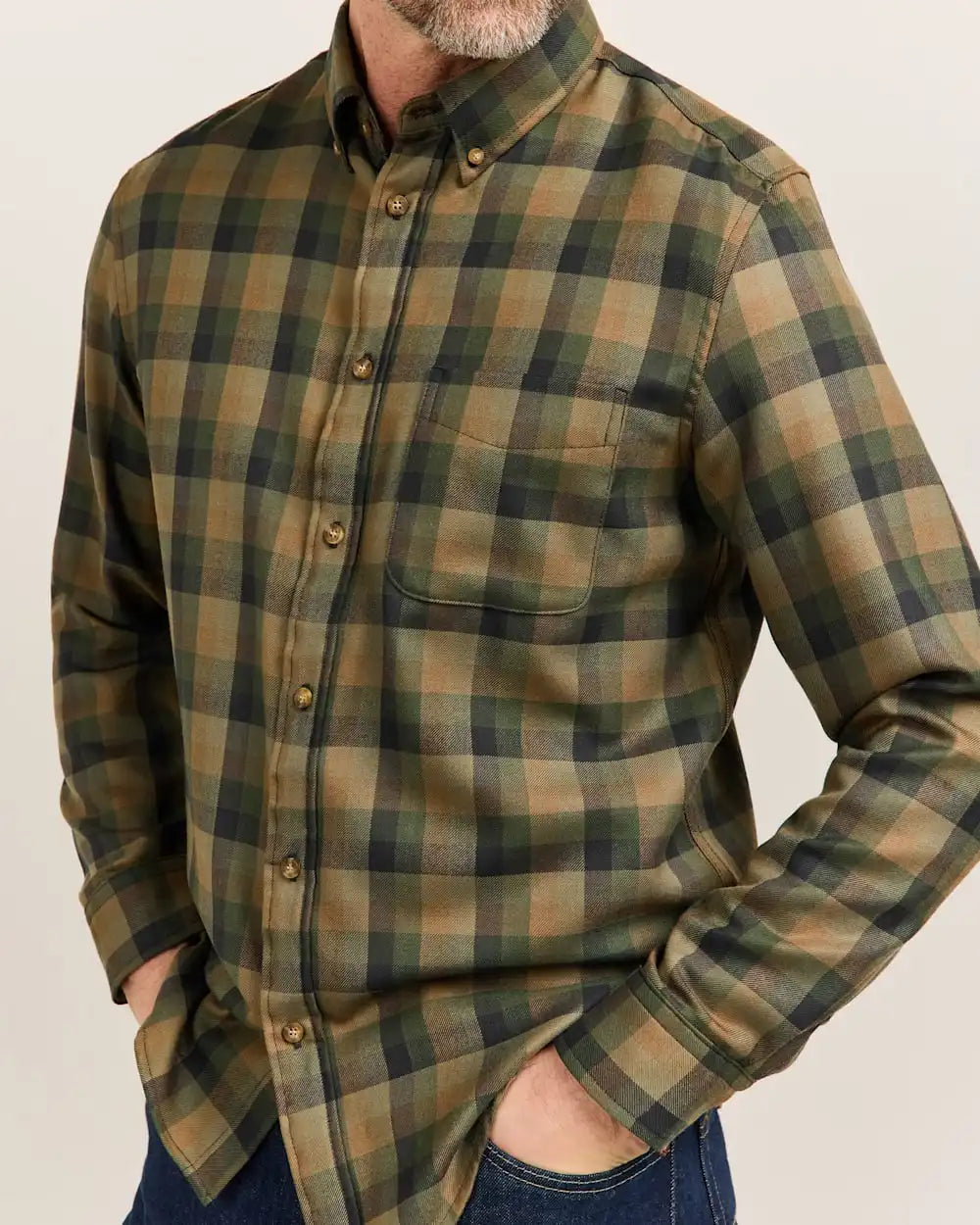 MEN'S PLAID MILL MERINO SHIRT