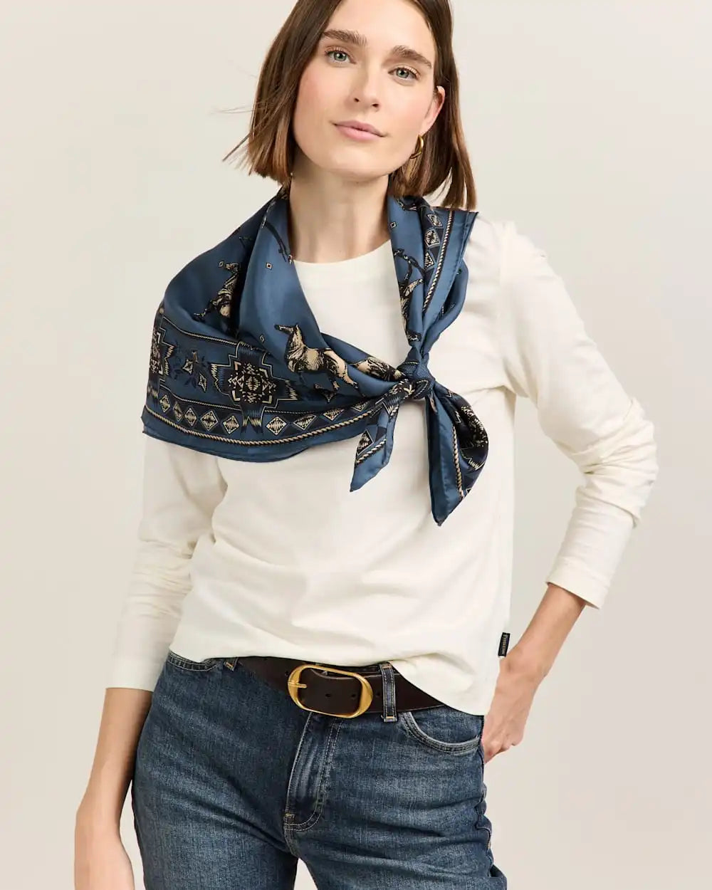 HERD OF HORSES SILK SCARF