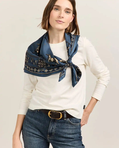 HERD OF HORSES SILK SCARF