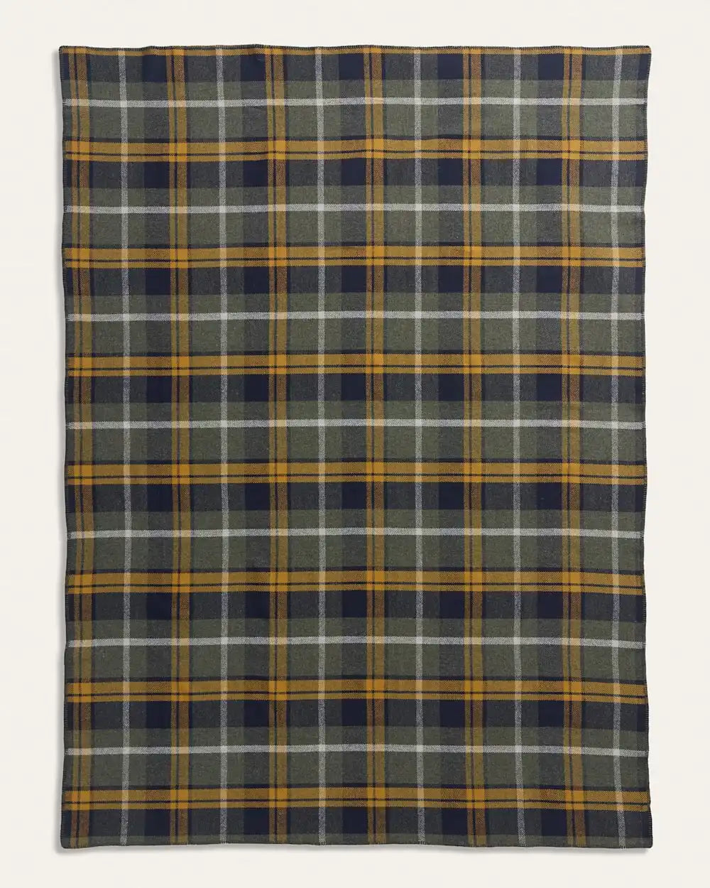 ECO-WISE WOOL PLAID/STRIPE BLANKET