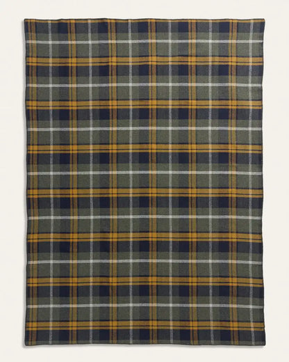 ECO-WISE WOOL PLAID/STRIPE BLANKET