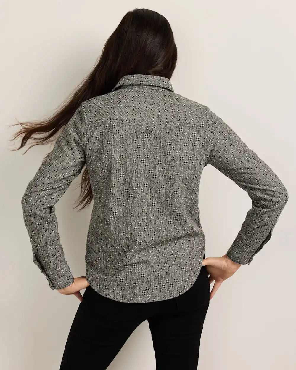 WOMEN'S TEXTURED WOOL GAMBLER SHIRT