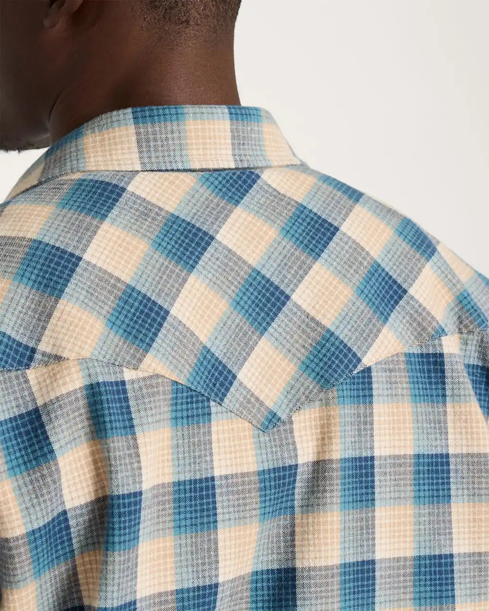 MEN'S PLAID SNAP-FRONT WYATT COTTON SHIRT