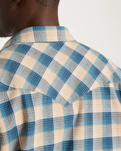 MEN'S PLAID SNAP-FRONT WYATT COTTON SHIRT