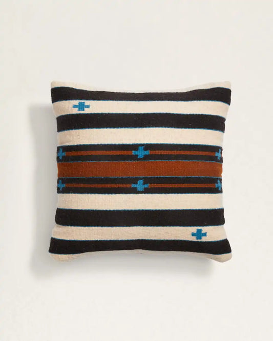 TURQUOISE CROSSES SQUARE PILLOW