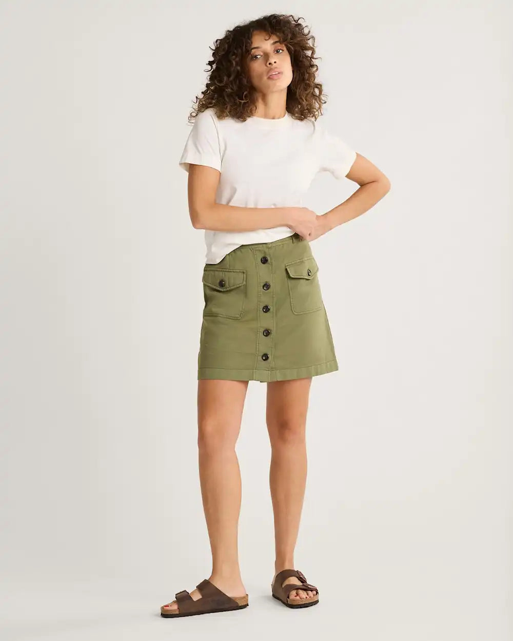 WOMEN'S UTILITY COTTON/LINEN SKIRT