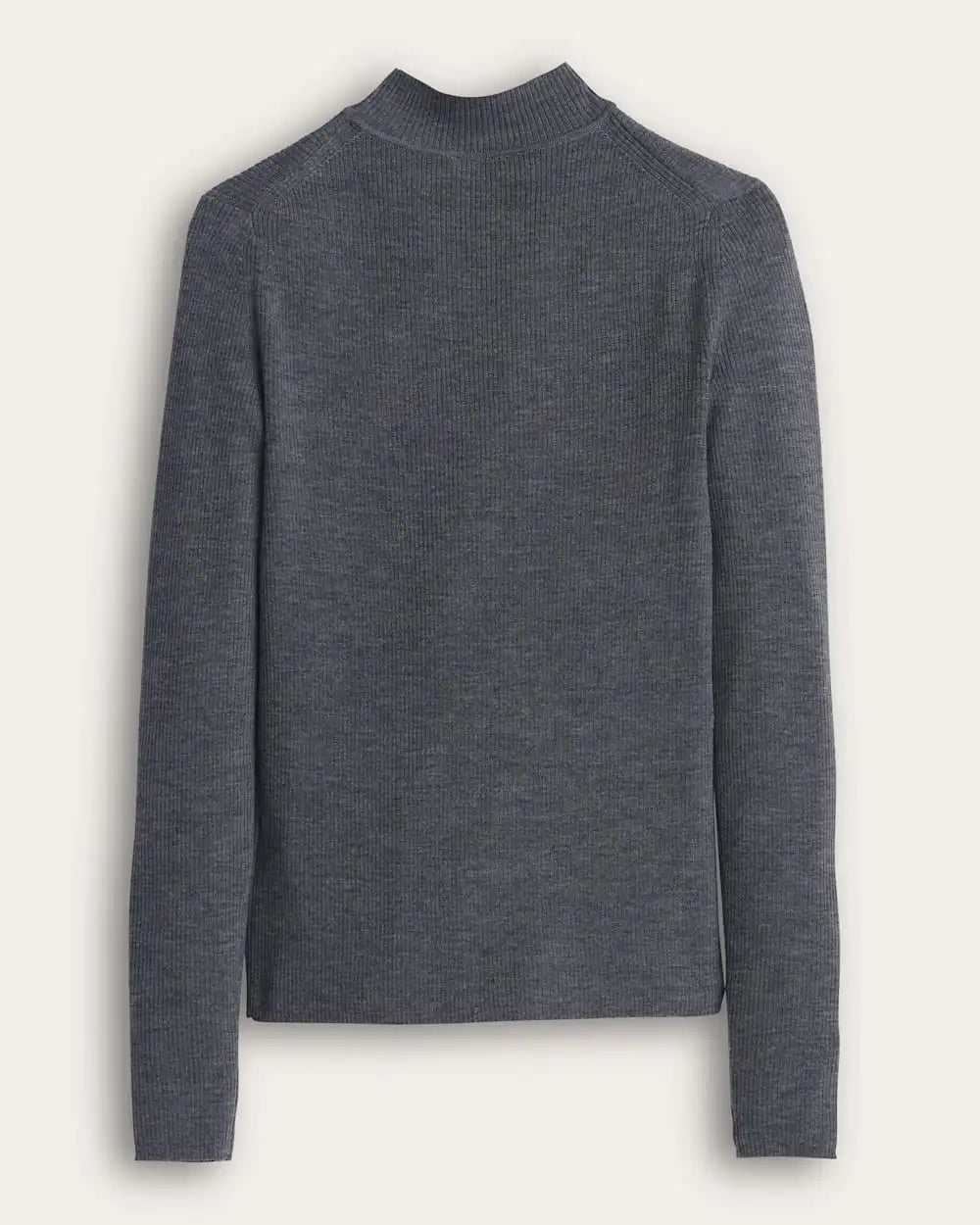 WOMEN'S RIB MERINO MOCKNECK