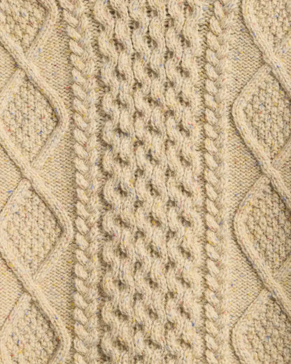 WOMEN'S FISHERMAN DONEGAL WOOL SWEATER