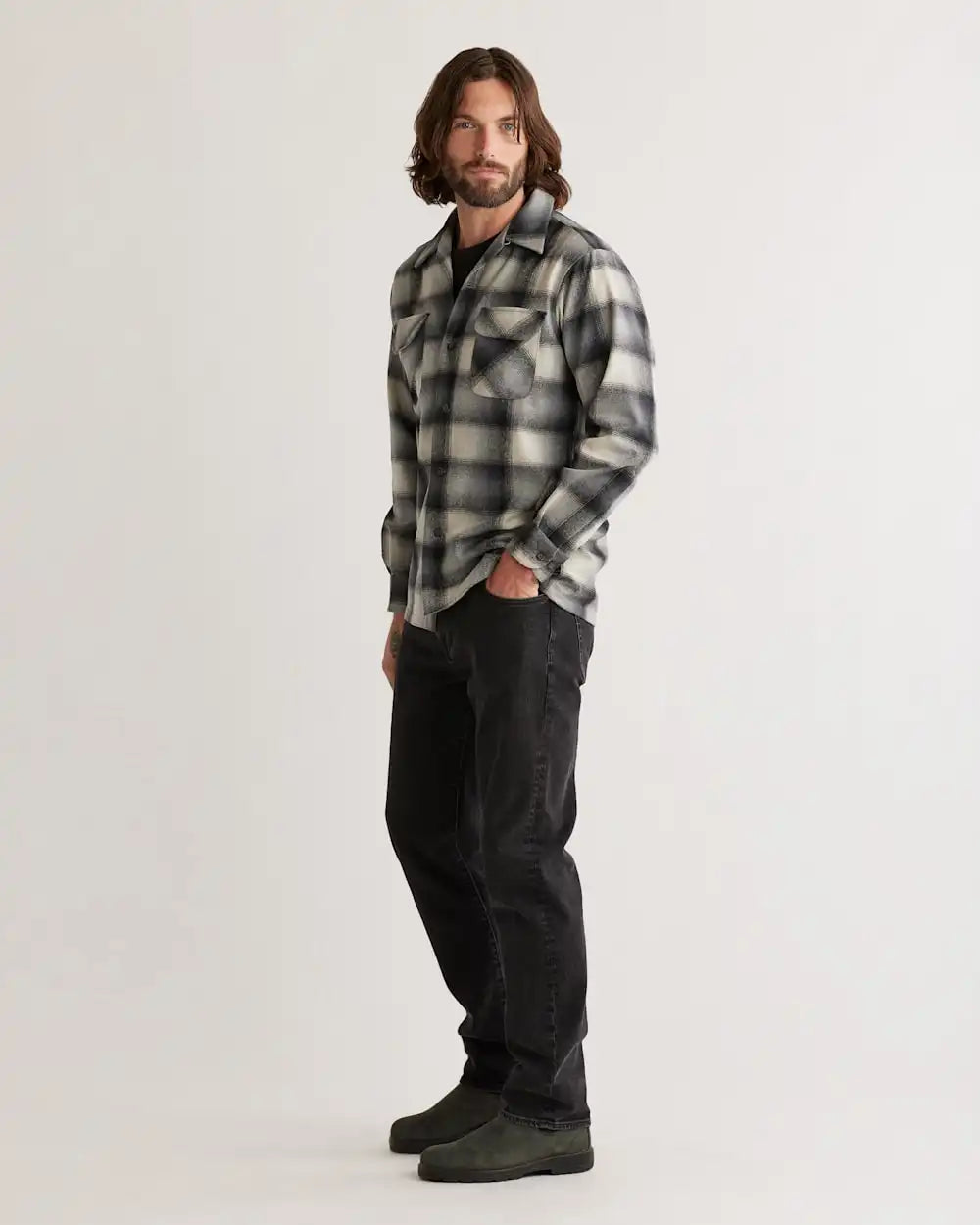 MEN'S PLAID BOARD SHIRT
