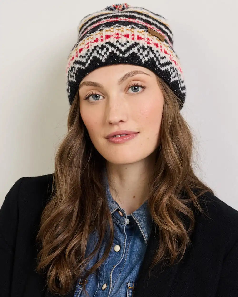 FAIR ISLE LAMBSWOOL POM BEANIE