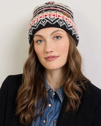 FAIR ISLE LAMBSWOOL POM BEANIE
